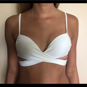white swim suit top
